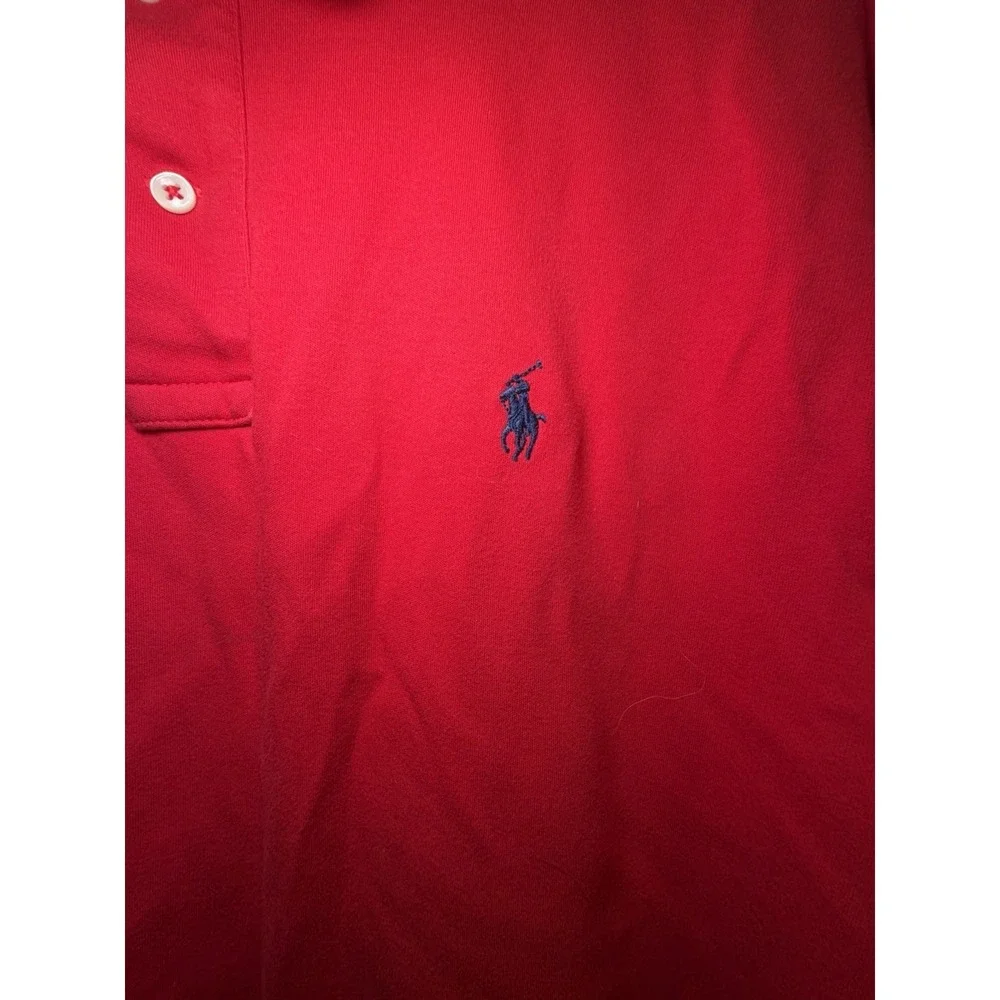 Polo‎ Ralph Lauren Polo Mesh Polo Shirt Red Classic Fit - Men's Size Large